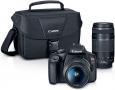 Цифровая зеркальная камера Canon EOS REBEL T7 | 2 объектива с объективом EF18-55 мм + EF 75-300 мм, черный