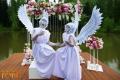 живые статуи ангелы на свадьбу регистрацию встречу гостей